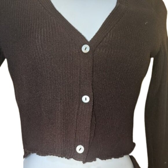 Dark Brown Knit Set - Pants Set - Size Small - Picture 4 of 5